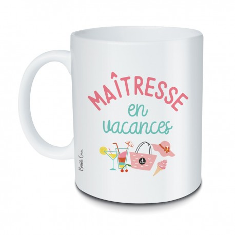 Mug Maîtresse en vacances
