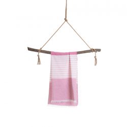 Fouta fuschia rose Bali