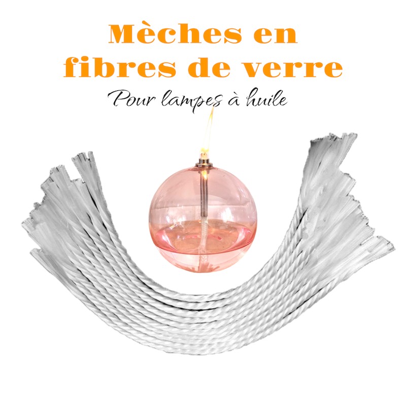 Acheter une mèche pour sa lampe à huile : mèche en fibre de verre