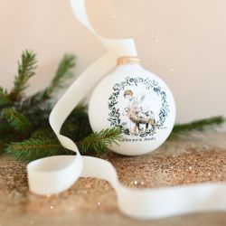 Boule de Noël personnalisée Ange de Noël par Petit Berge®