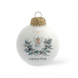 Boule de Noël personnalisée Ange de Noël par Atelier Oranger