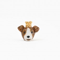 Fève porcelaine JACK RUSSEL pour galette