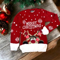 Pull de noël renne Rudolph pour enfant