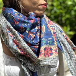 Foulard - Block print from india -Jaya