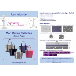 Tuto cabas a paillettes "Sac de plage"