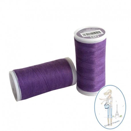 Fil à coudre polyester 200m violet byzantin - 019