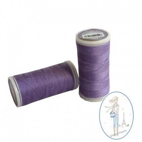 Fil à coudre polyester 200m mauve - 553