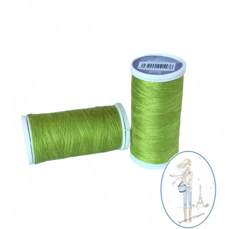 Fil à coudre polyester 200m vert anis - 875