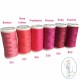 Fil à coudre polyester 200m rose indien - 517