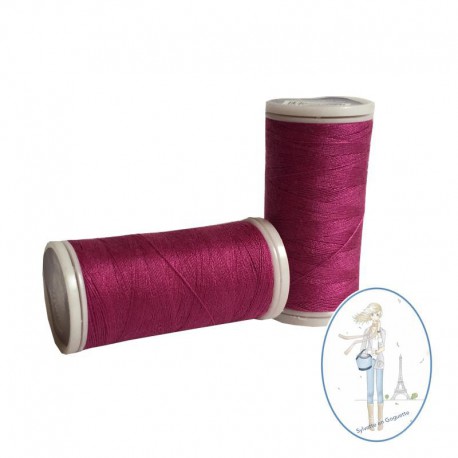 Fil à coudre polyester 200m fuschia - 853