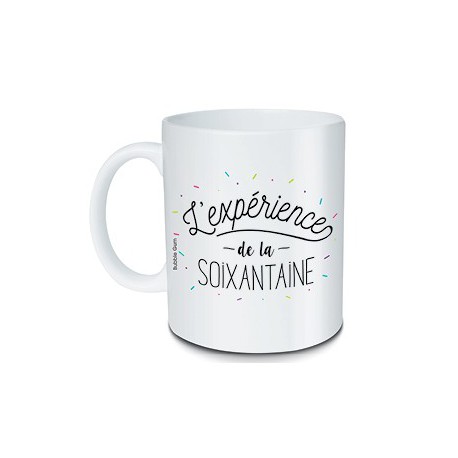 Idee Cadeau Pour Anniversaire Mug L Experience De La Soixantaine