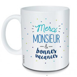 Mug Merci Monsieur et bonnes vacances