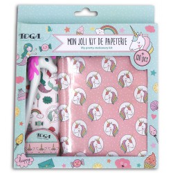 Kit de papeterie Licorne