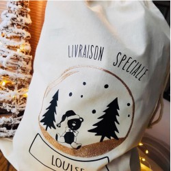 Sac à cadeaux de Noël personnalisé