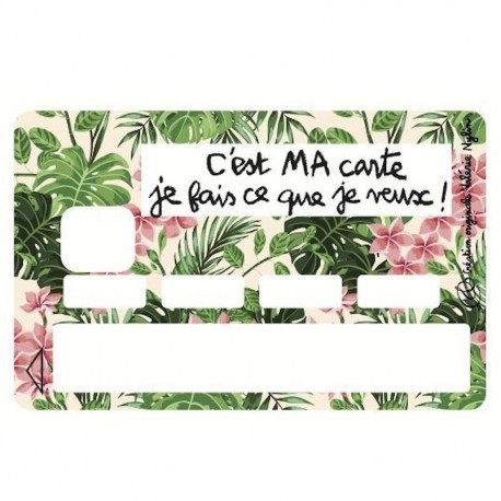 Sticker CB C'est ma carte je fais ce que je veux rose