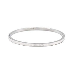 Bracelet jonc gravé OR - maman -