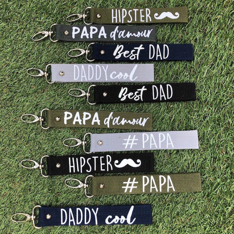 Porte-clef personnalisable Papa d'amour TRAVEL