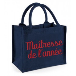 Cabas en jute maîtresse de l'année