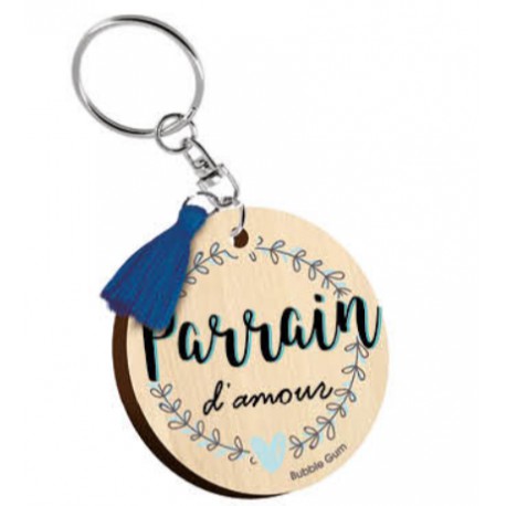 Carte Cadeau Parrain a un amour sans fin + Bracelet porte bonheur