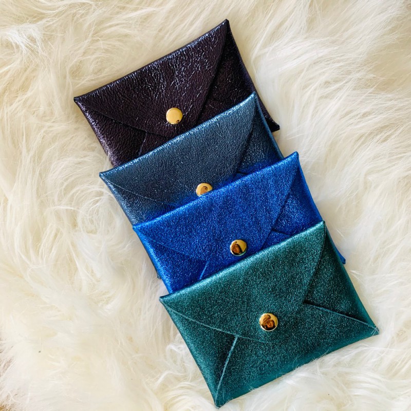 Porte-cartes femme en cuir & Pochette clés