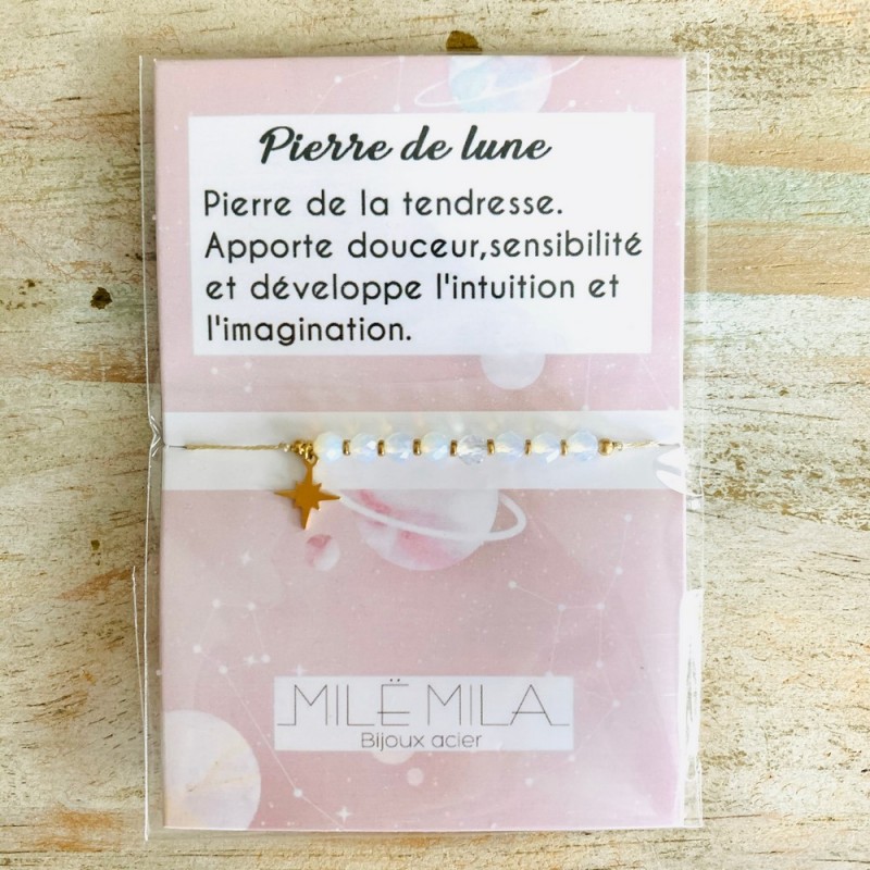 Bracelet porte-bonheur pierre protection pour femme