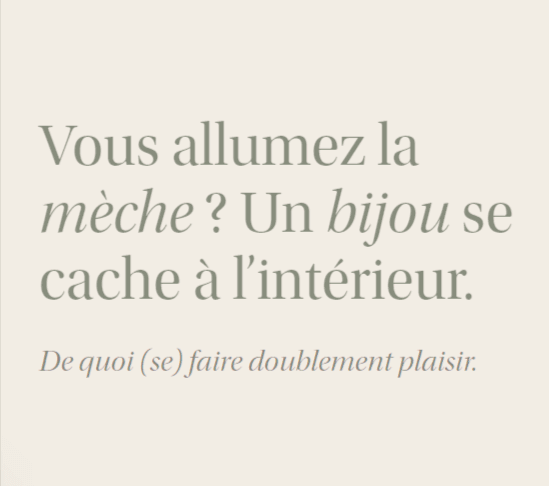 Bougie parfumée avec bijou
