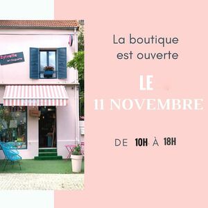 11 novembre C'est férié pour vous mais pas pour nous ❤️ Nous sommes là et nous vous accueillons sous la pluie mais avec le sourireEt si vous profitiez de cette journée OFF pour faire vos petites emplettes chez sylvetteA tout à l'heure . . . . . #sylvetteengoguette #11novembre #off #onestouvert #lovemyjob #clamart